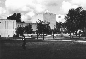 Campus Life Near Tamarack Hall, 1983. Courtesy of Calumet Regional Archives, IU Northwest.