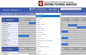 image of WTS online scheduling tool