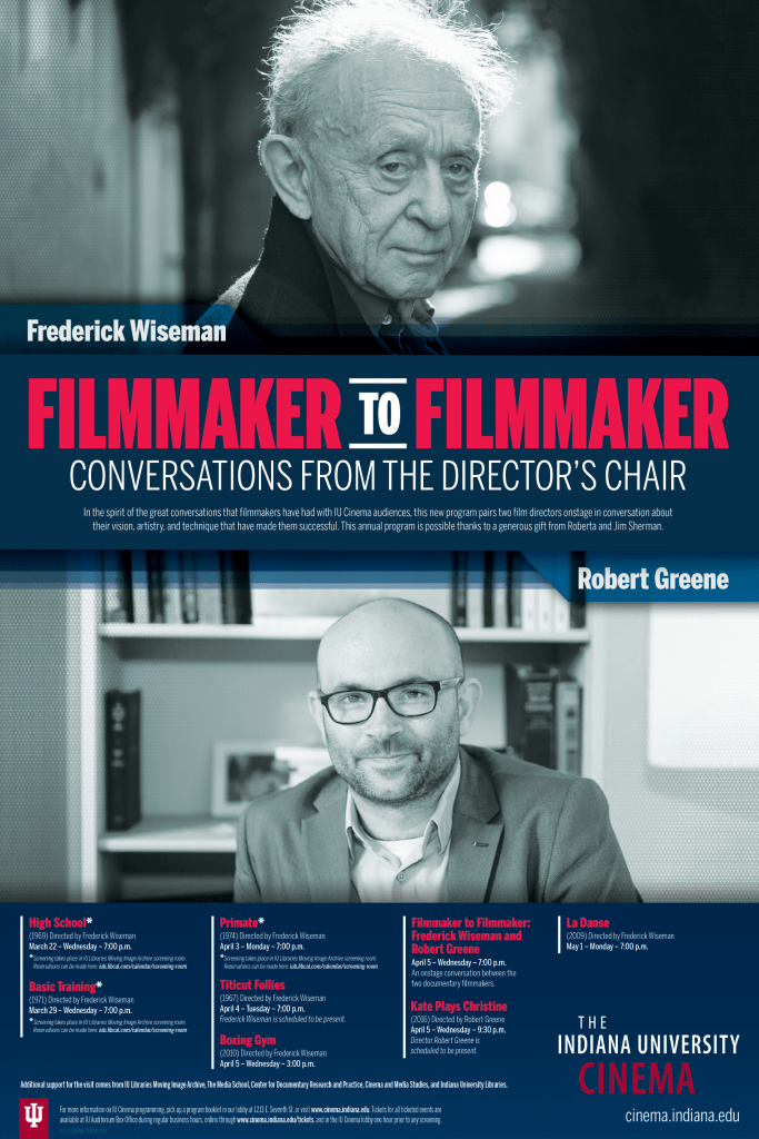 Filmmaker to Filmmaker: Conversations from the Director's Chair Frederick Wiseman and Robert Greene