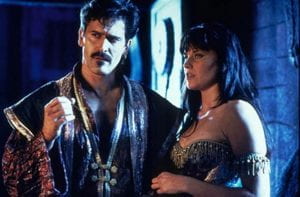 Bruce Campbell and Lucy Lawless in XENA
