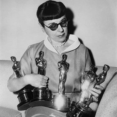 Head with just five of her Oscars
