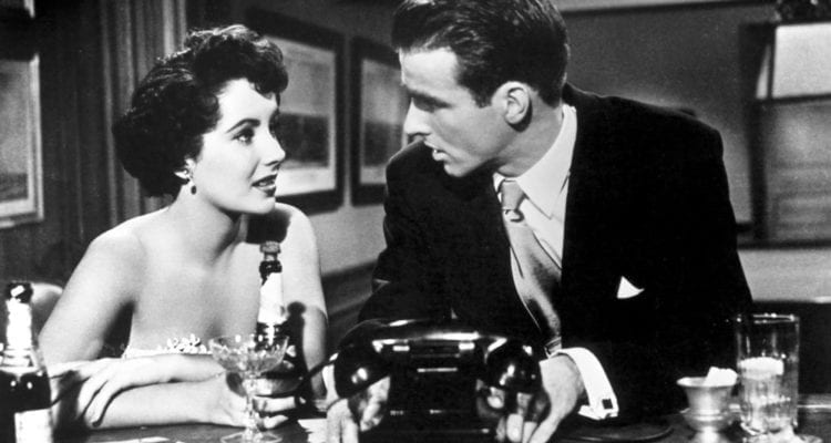 Elizabeth Taylor and Montgomery Clift in A Place in the Sun (1951)