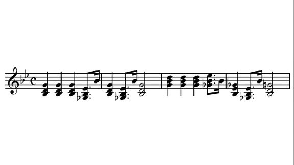 Imperial March music notes