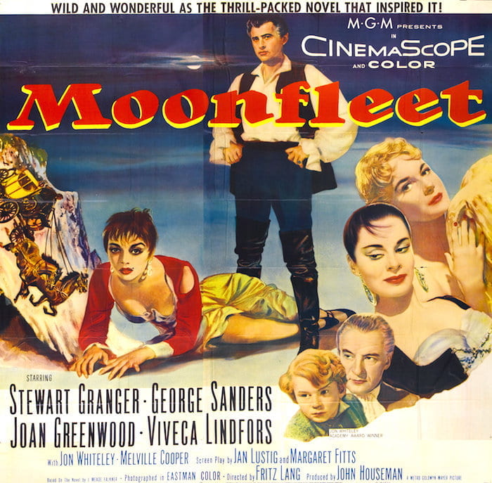 Original release poster for Lang's Moonfleet