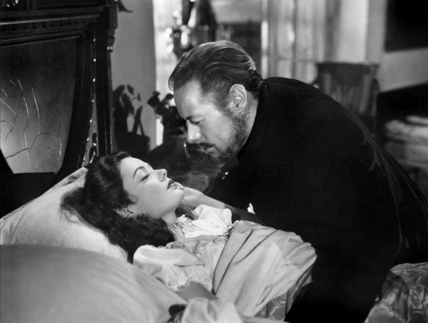 Tierney and Rex Harrison in The Ghost and Mrs. Muir