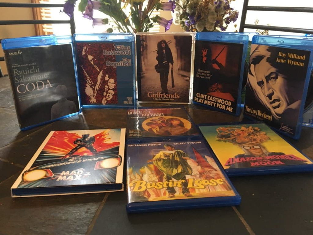 A collection of various Blu-rays