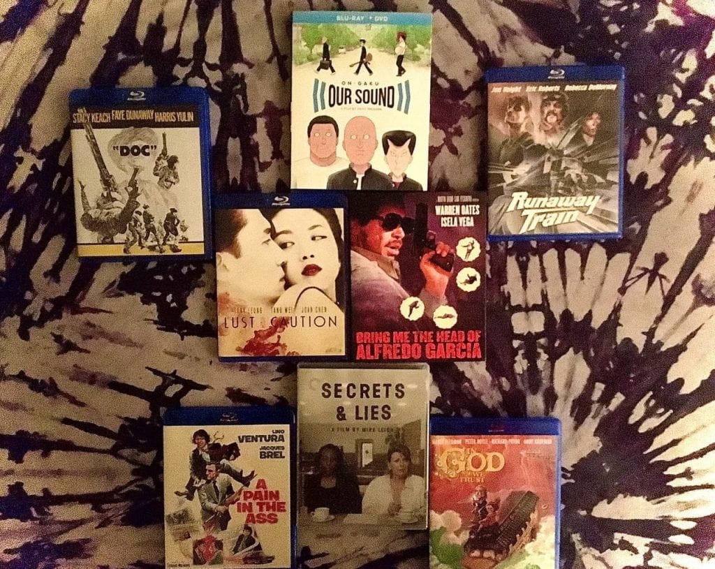 A selection of Blu-rays featured in the review