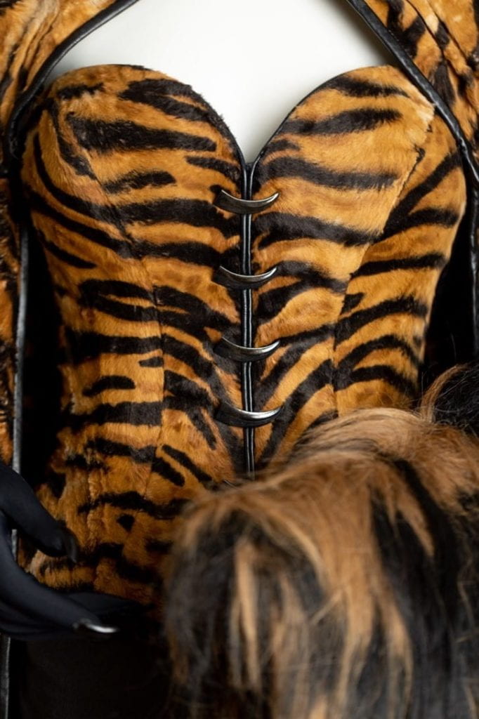 Tiger costume detail, 101 Dalmatians (1996). Photo credit: Anna Denton