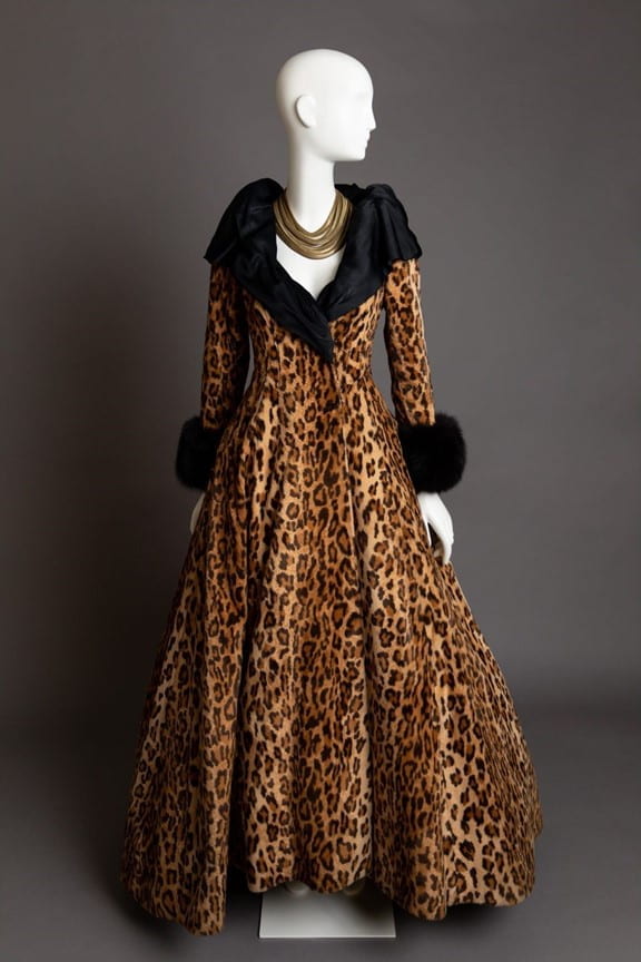 Leopard Coat by Anthony Powell, from Sunset Boulevard (1994, 2017). Photo credit: Anna Denton