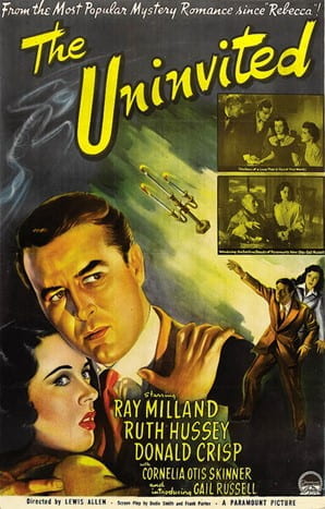 The poster of The Uninvited makes explicit reference to Hitchcock’s Rebecca (1940).