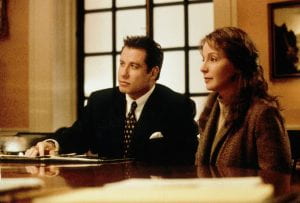 John Travolta and Kathleen Quinlan in A Civil Action