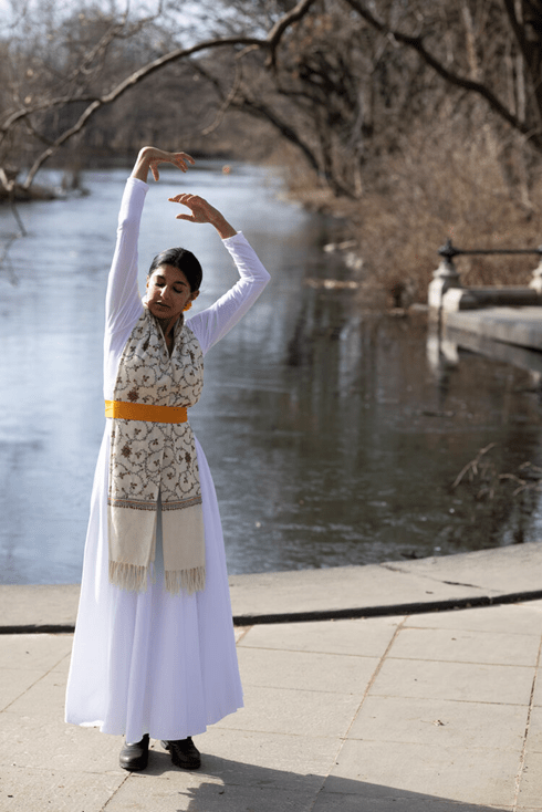 Samita Sinha performing on set at Prospect Park, Brooklyn, NY. (Photo by Tommy Oliver)