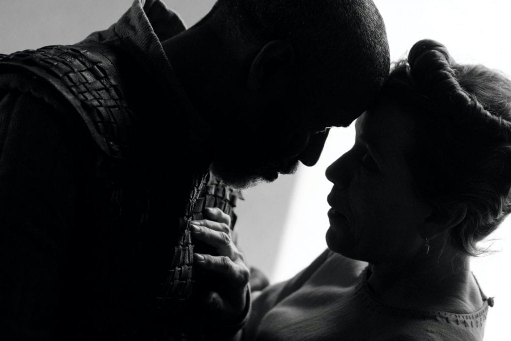 Denzel Washington and Frances McDormand in The Tragedy of Macbeth (2021)