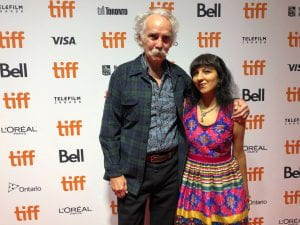 Henry Glassie and Pravina Shukla at the world premiere at the Toronto International Film Festival (TIFF), 2019.