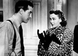 Ray Milland and Jane Wyman in THE LOST WEEKEND
