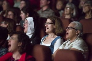 Audience members at The Sound of Music Quote-Along in 2015