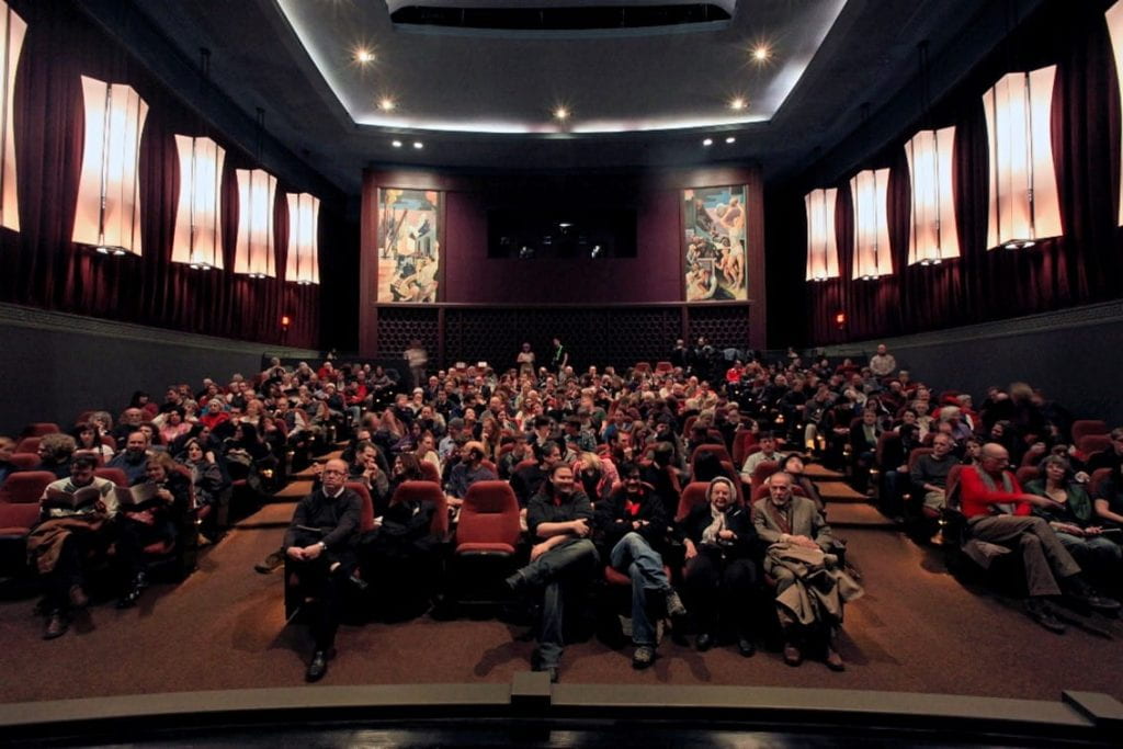 A shot of the audience at the January 12, 2011 screening of The Bridge on the River Kwai