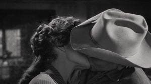 Felicia Farr and Glenn Ford kissing