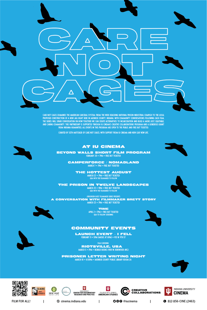 Poster for the Care Not Cages series