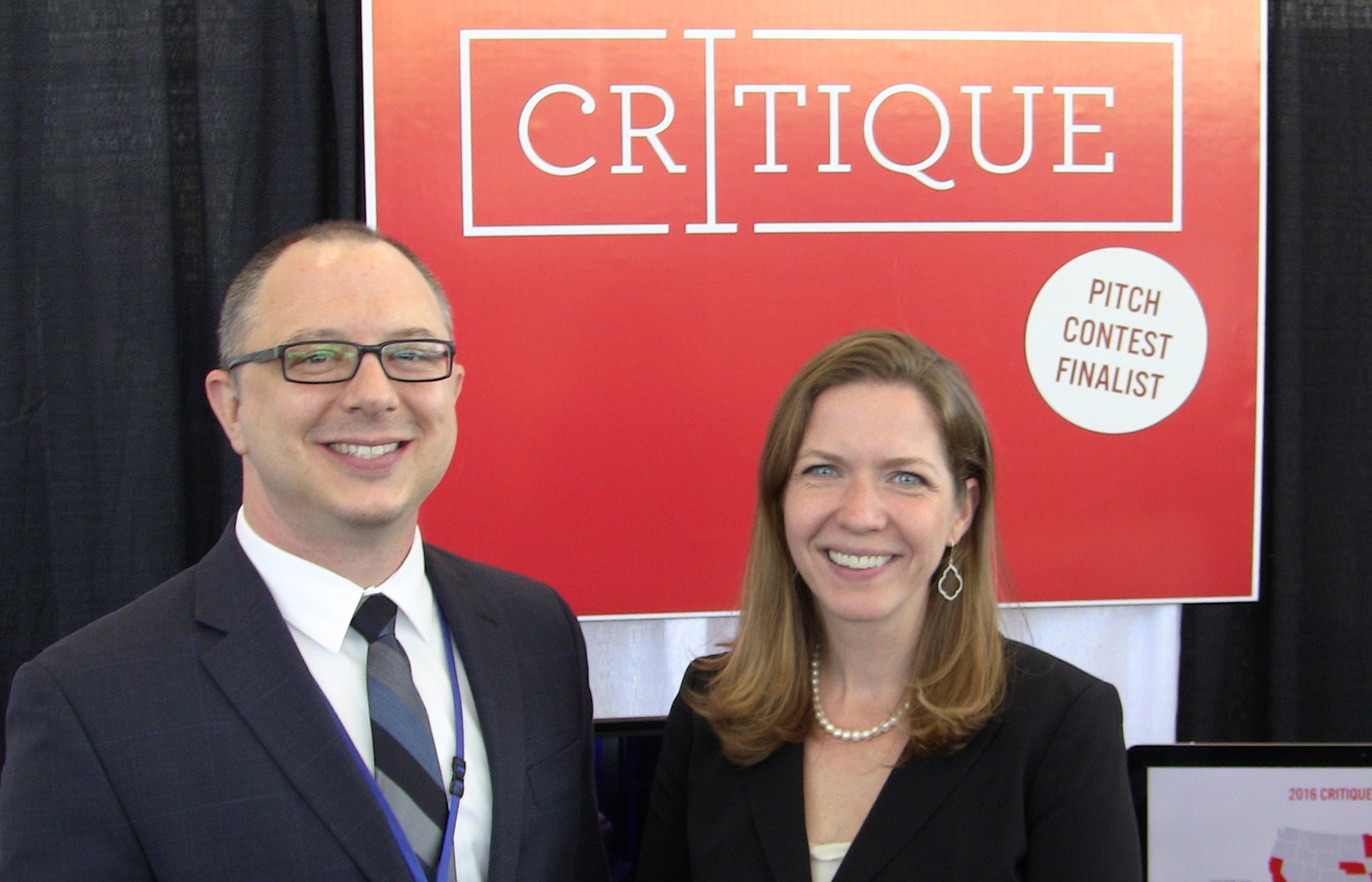 Co-founders Matthew Callison and Tiffany Roman of Critique.
