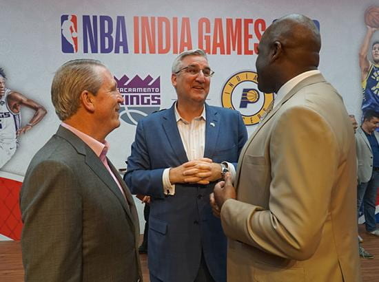 Indiana Gov. Eric Holcomb at NBA India Games