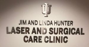 Hunter Laser and Surgical Care Clinic sign