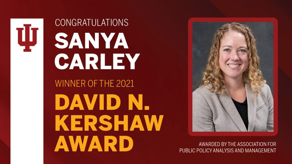 Sanya Carley wins 2021 Kershaw Award
