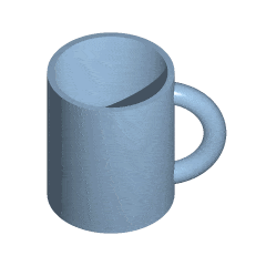 A gif depicting a coffee mug and a donut continuously transforming into each other.