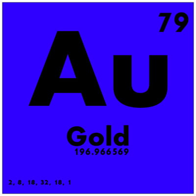 A traditional element tile for gold