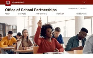 Office of School Partnerships Website Screenshot